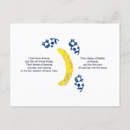 Vacas sobre la postal lunar