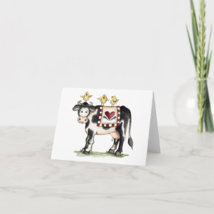 Vacas y chichas - Tarjeta de nota