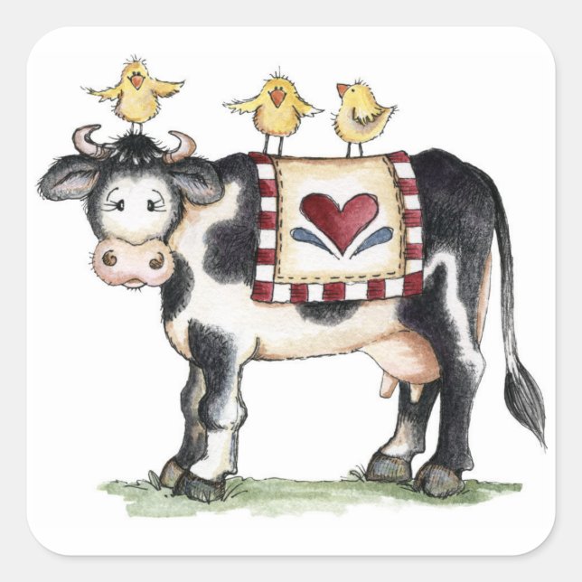 Vacas y chicles - Pegatinas (Anverso)