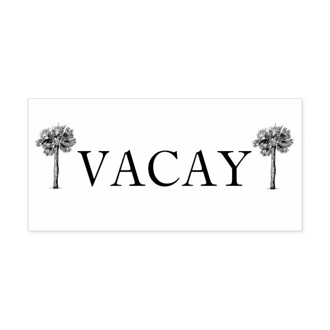 Vacay Sello de goma de autotinta (Diseño)