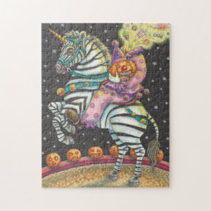 VACÍO DE DORMITURA CRONES, HALLOWEEN ZEBRA PUZZLE