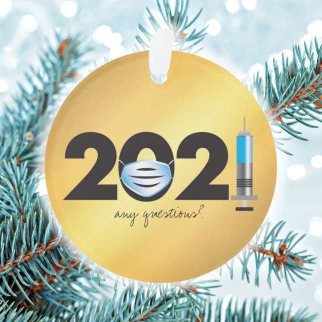 Vacuna Máscara Covid 2021 Ornamento de Navidad de  (Subido por el creador)