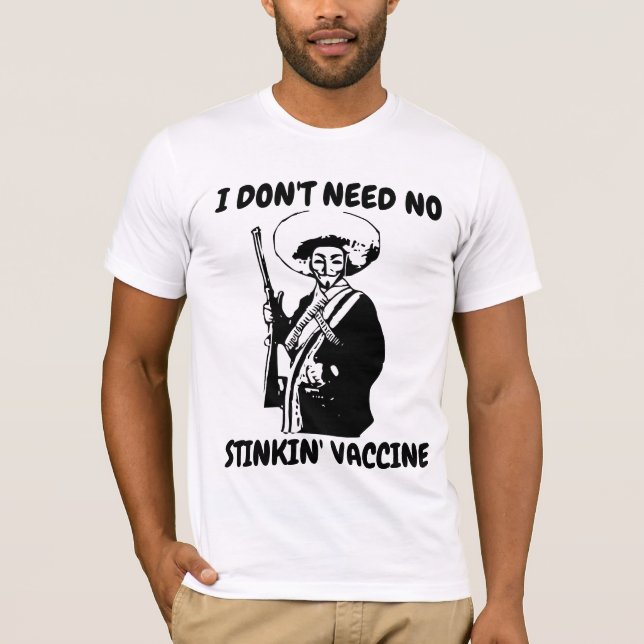 VACUNA NO NECESITO CAMISETAS ANTI VAX. (Anverso)