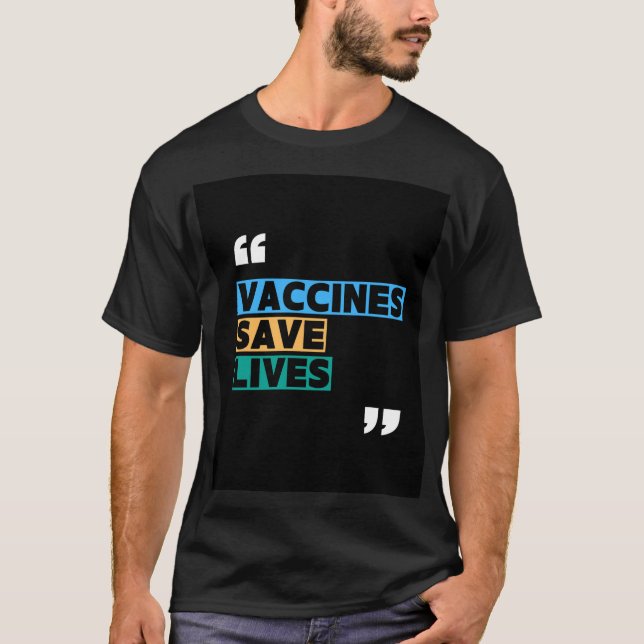 Vacunas salvan camisetas de vidas | Concienciación (Anverso)