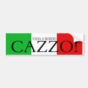 Vada una pegatina para el parachoques de Cazzo del