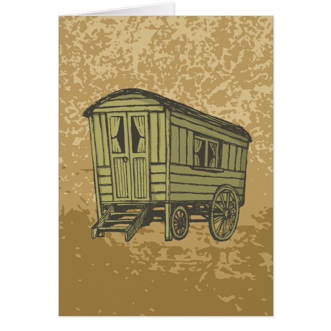 vagón de caravana gitana (Frente)