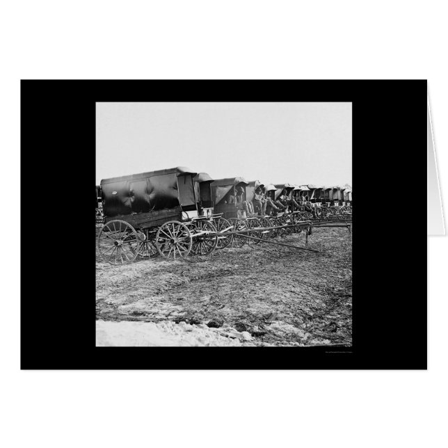 Vagones y conductores de ambulancia 1863 (Anverso (Horizontal))