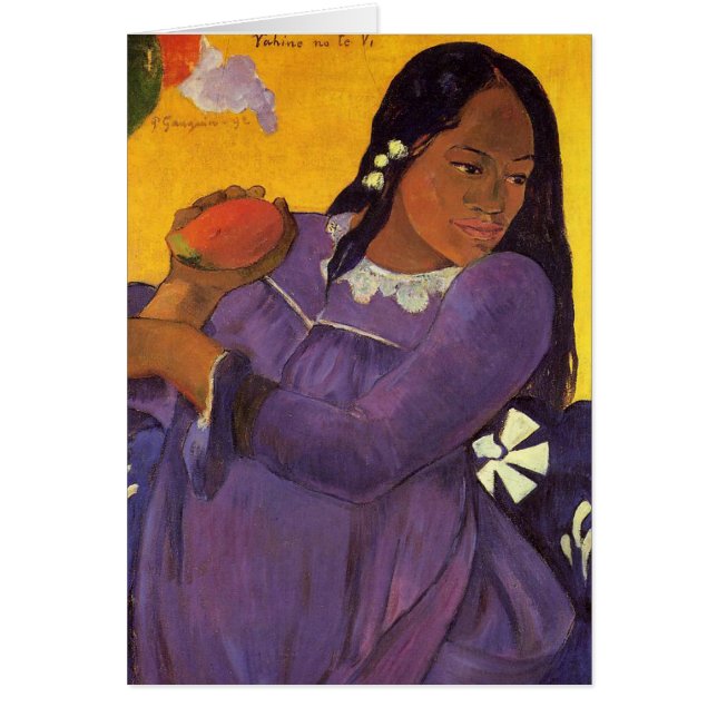 "Vahine ninguna tarjeta de Te VI" - Paul Gauguin (Frente)