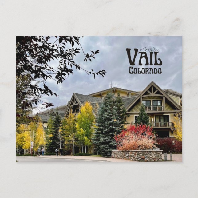 Vail, tarjeta postal de Colorado (Anverso)