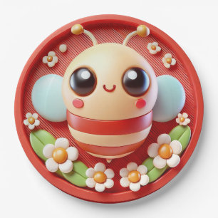 Vajilla para Fiesta de Jardín de Primavera Abeja L