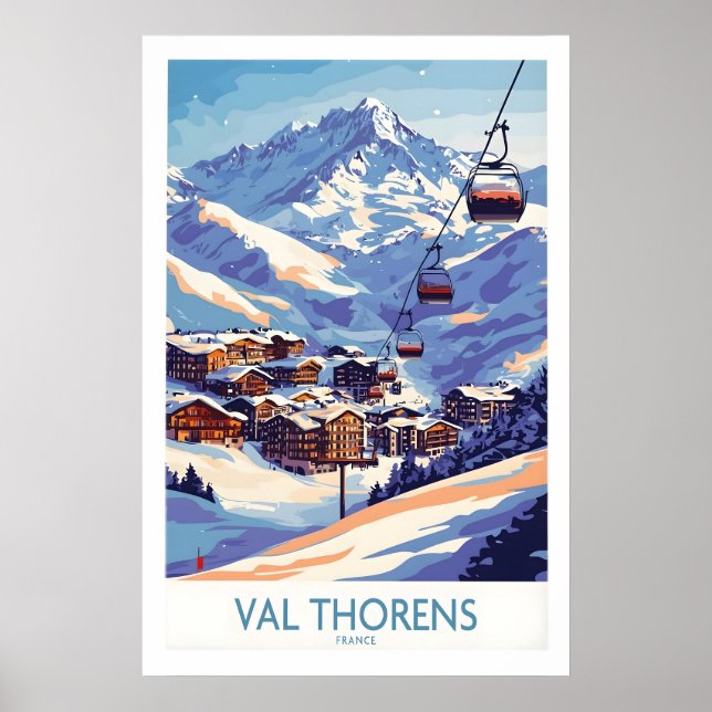 Val Thorens Impresión de Deportes de Invierno 1 (Frente)