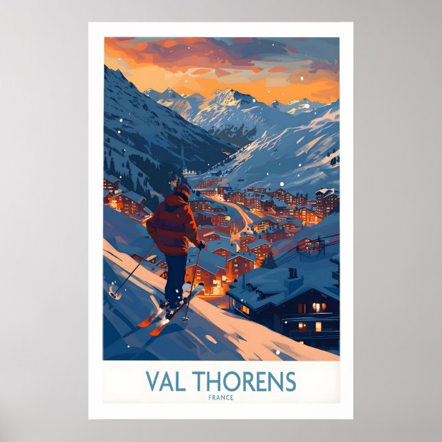 Val Thorens Impresión de Esquí 1 (Frente)