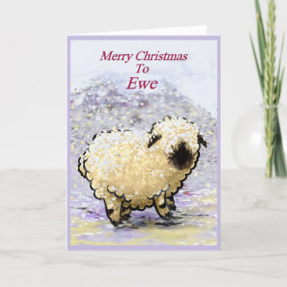 Valais Blacknose Sheep Feliz Navidad