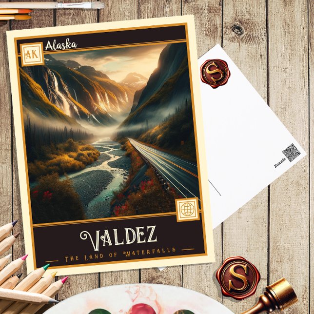 Valdez, Alaska | Tarjeta Postal Antigua (Subido por el creador)