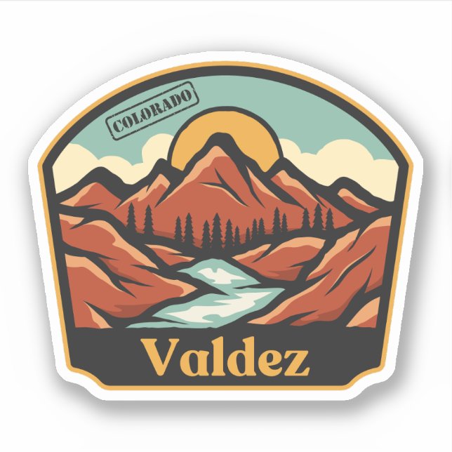 Valdez, Pegatina de Colorado (Anverso)