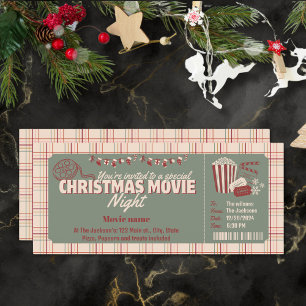 vale de entrada de invitación nocturna de película