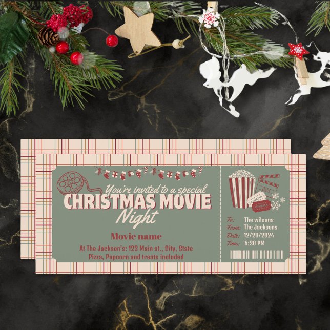 vale de entrada de invitación nocturna de película (Subido por el creador)
