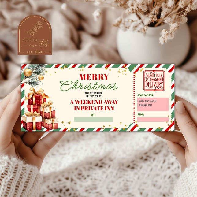 Vale de regalo de vacaciones de Navidad (Subido por el creador)