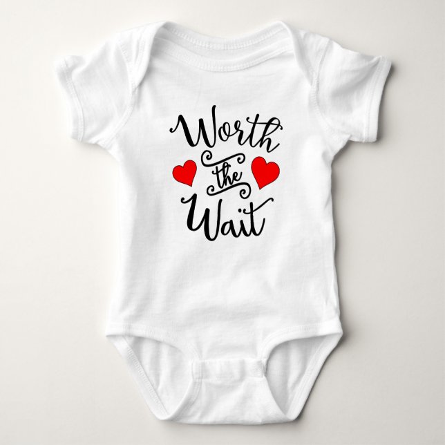 Vale la pena el "Wait Baby Jersey Bodysuit" (Anverso)