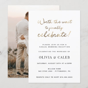 Vale la pena esperar para celebrar la invitación d