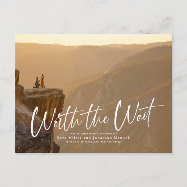 Vale la pena la postal de aplazamiento del guión d (Anverso)