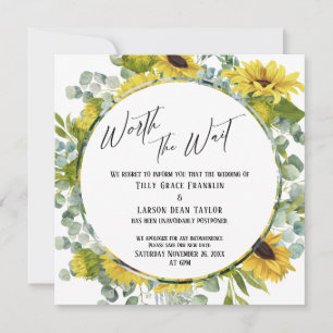 Vale la tarjeta Boda postergada de la floral de es
