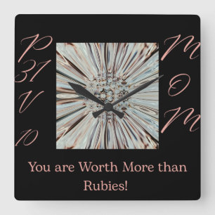 Vale más que el reloj de pared cuadrado de rubies