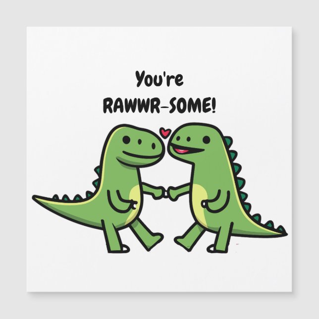 Valentinas de dinosaurios (Anverso)