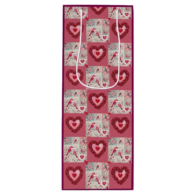 Valentine - Bolsa de regalo de vino (Anverso)
