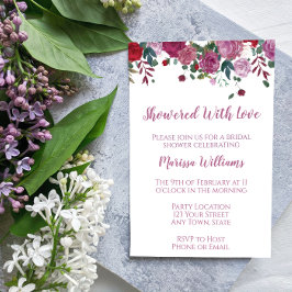 Valentine Bridal Shower Invitación