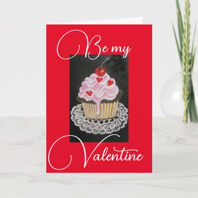 Valentine Cupkake, tarjeta de saludo (Anverso)