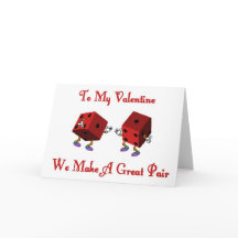 Valentine, Hacemos Una Gran Tarjeta De Dos Dados