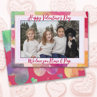 Valentine Hearts Ama Tu Tarjeta Llanta De Abuelos