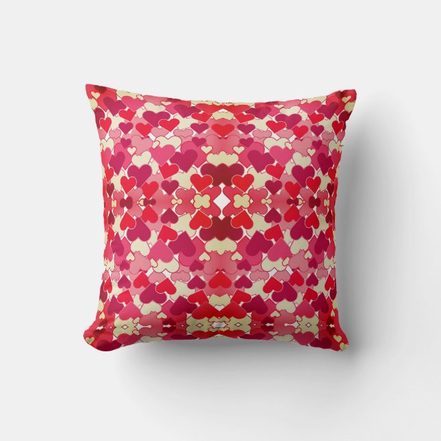 Valentine Hearts Mirror | Cojín decorativo Recolet (Anverso)
