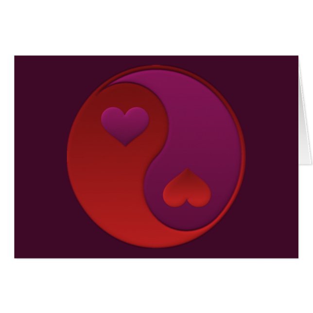 Valentine Hearts Yin Yang (Anverso (Horizontal))
