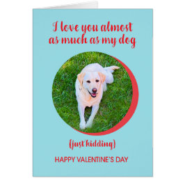 Valentine Love Dog More, Just Kidding, Funny