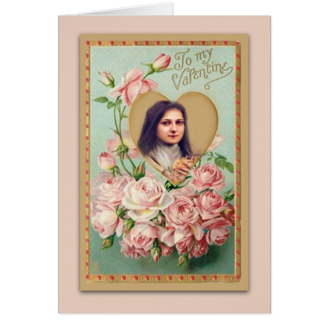 Valentine St. Therese Catholic Religious Nun (Frente)