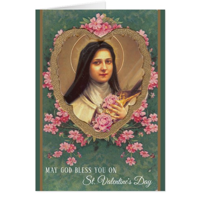 Valentine St. Therese Catholic Religious Nun (Frente)