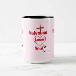 Valentine te ama dos tazas de café
