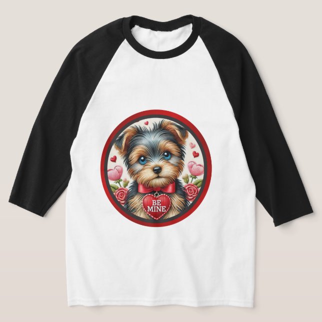 Valentine Yorkie sé mi camiseta gráfica (Distribución)
