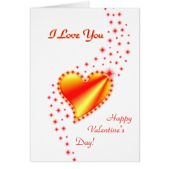 Valentine's Day , I Love You , Rainbow Heart (Frente)
