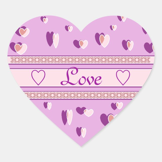 Valentines LOVE PEGATINAS (Anverso)