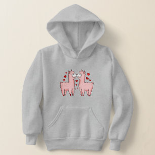 valentines rosa alpacas corazones rojos
