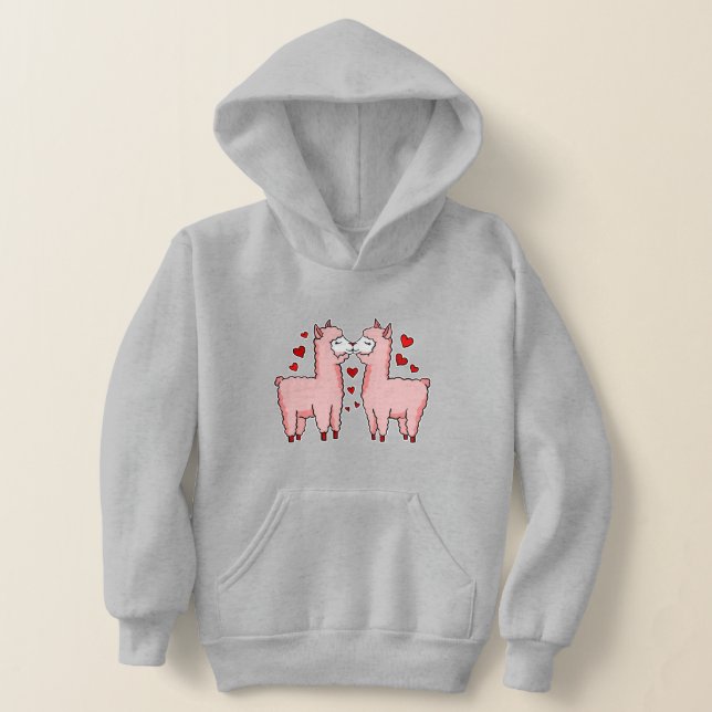 valentines rosa alpacas corazones rojos (Distribución )