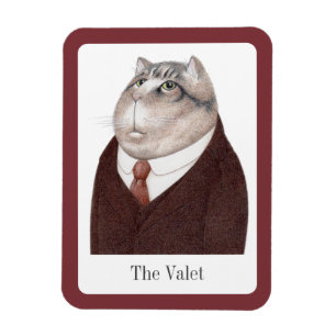 VALET CAT 3x4 Imán flexible + texto