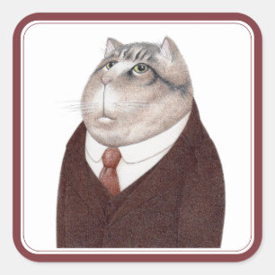 VALET CAT Grandes Pegatinas cuadrados
