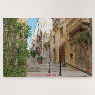 Valetta Streetscape Malta. Rompecabezas