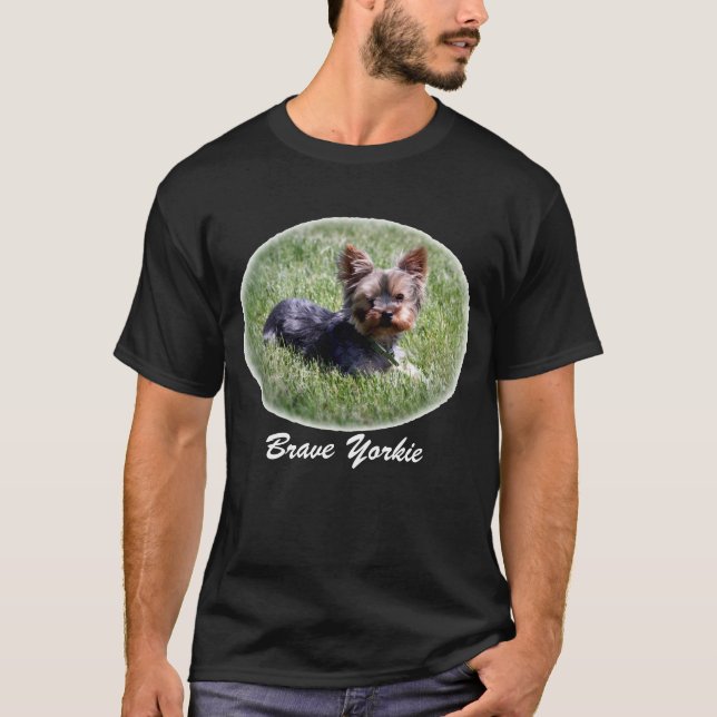 Valiente camiseta de Yorkie Dog (Anverso)