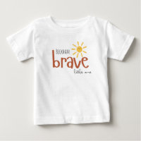 valiente pequeño un bebé camiseta lindo sol de ver
