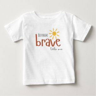 valiente pequeño un bebé camiseta lindo sol de ver